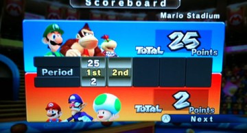 Waluigi, Toad and Mario, not good ballers.